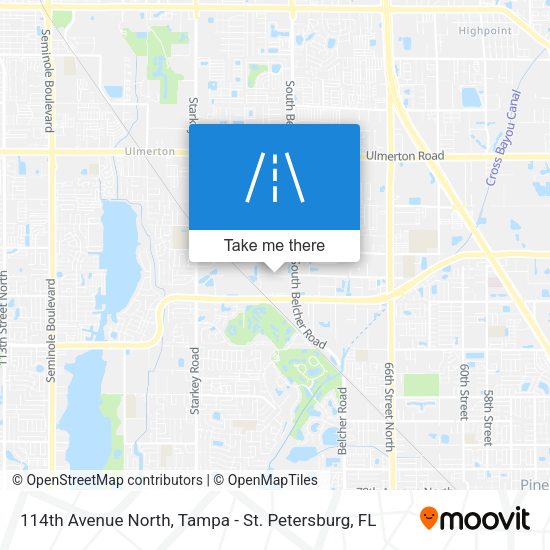 114th Avenue North map