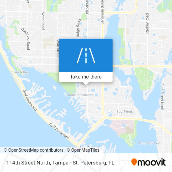 114th Street North map