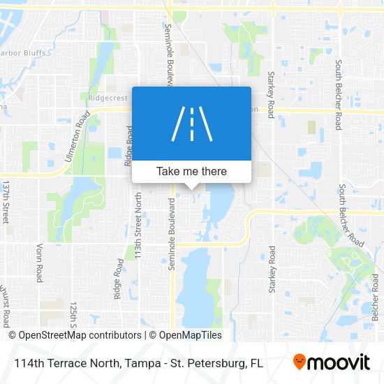114th Terrace North map