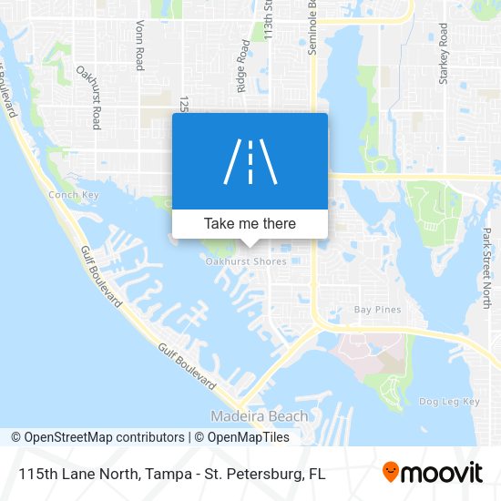 115th Lane North map