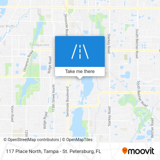 Mapa de 117 Place North