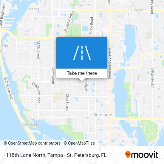 118th Lane North map