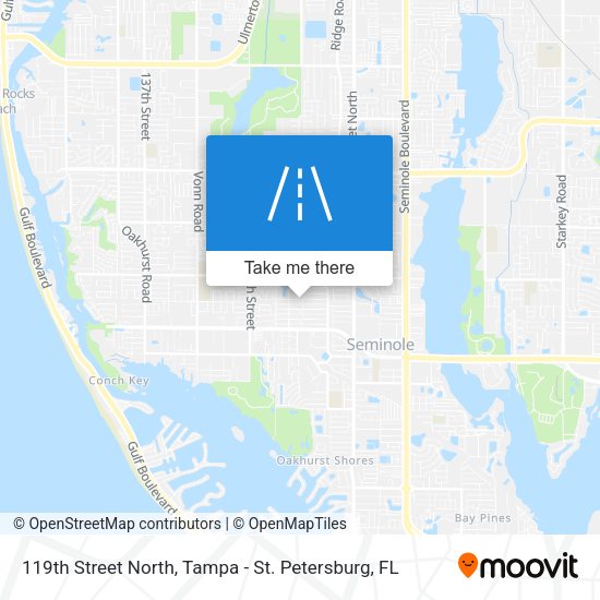 119th Street North map
