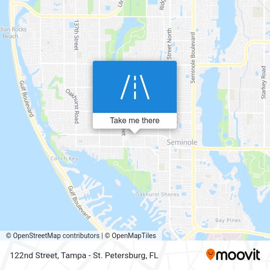 122nd Street map
