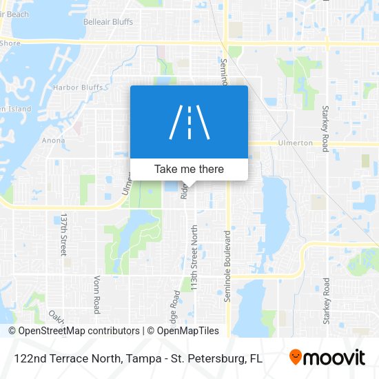 122nd Terrace North map
