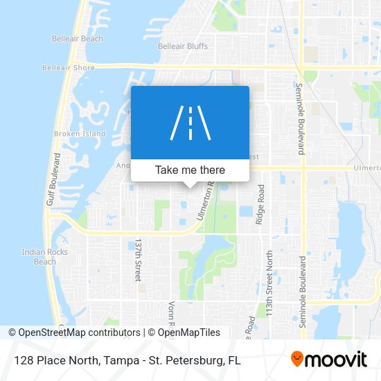 128 Place North map