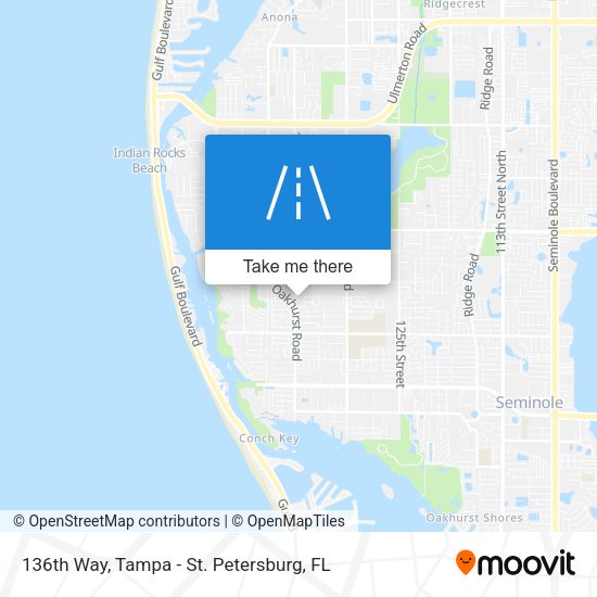 136th Way map