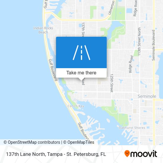 137th Lane North map