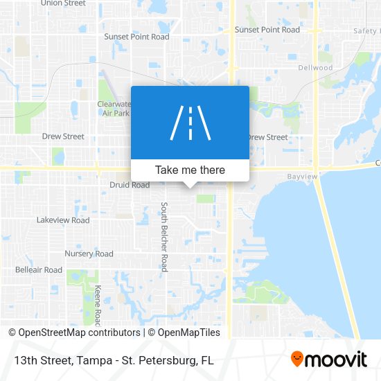 13th Street map