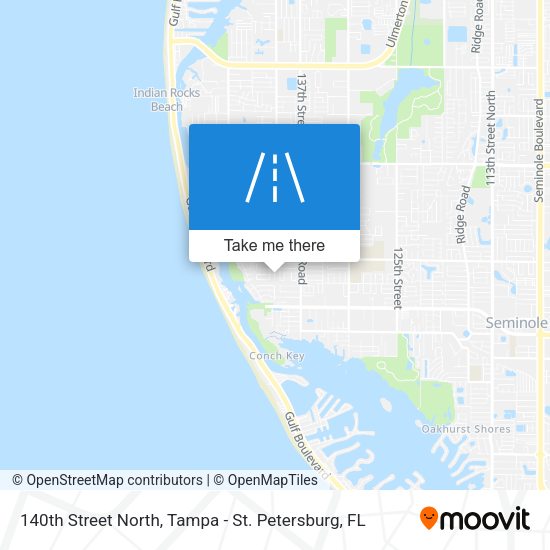 140th Street North map