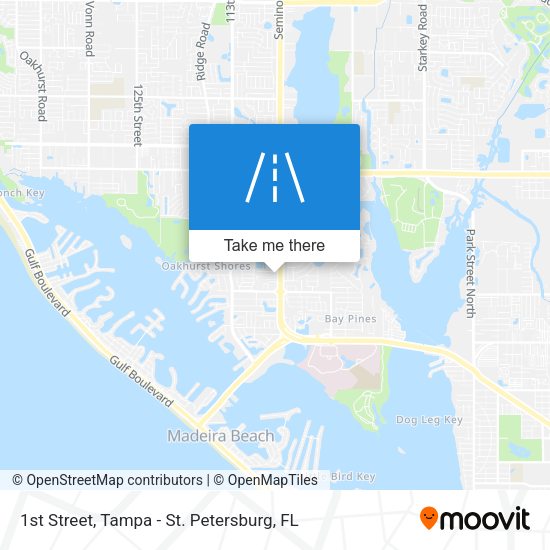 1st Street map
