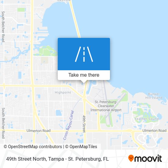49th Street North map