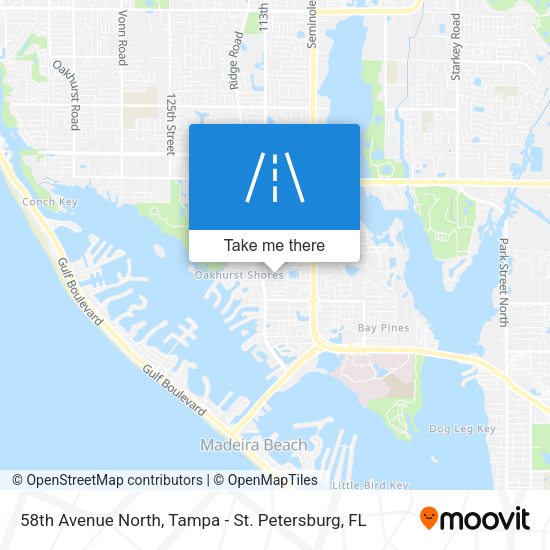 58th Avenue North map