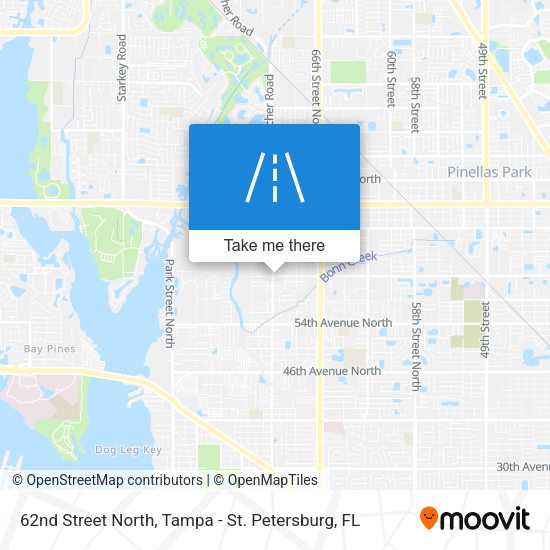 Mapa de 62nd Street North