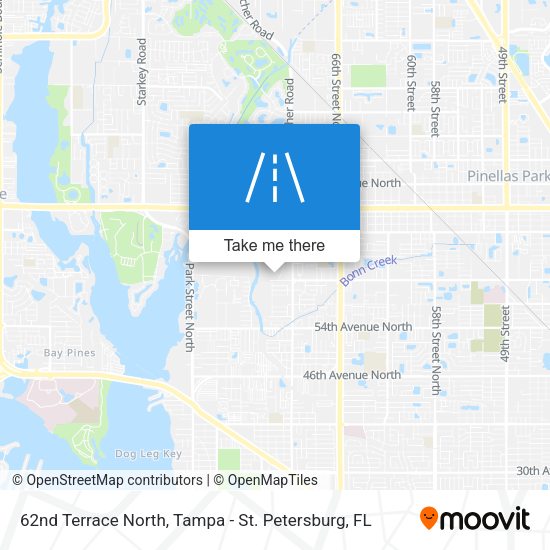 62nd Terrace North map