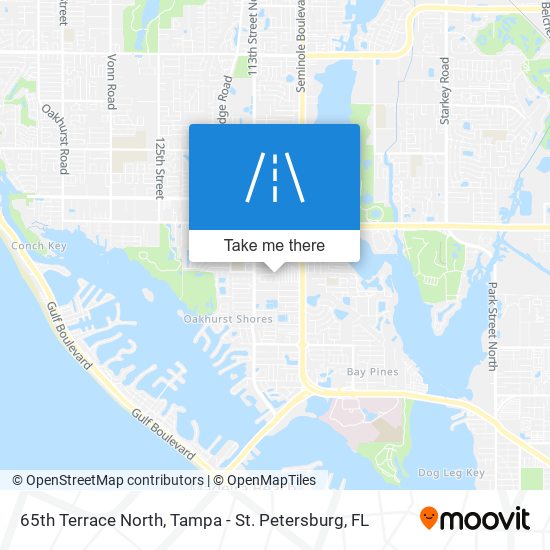 65th Terrace North map