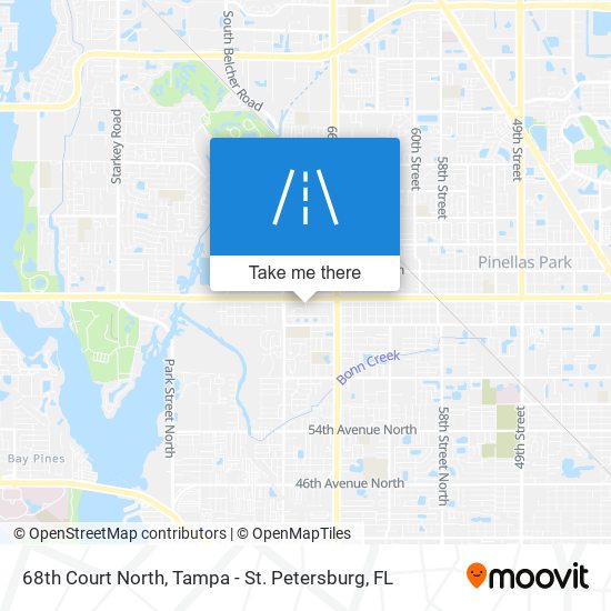 68th Court North map