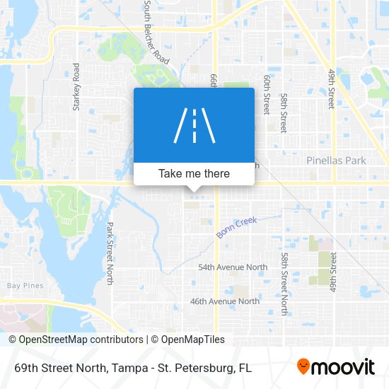 69th Street North map