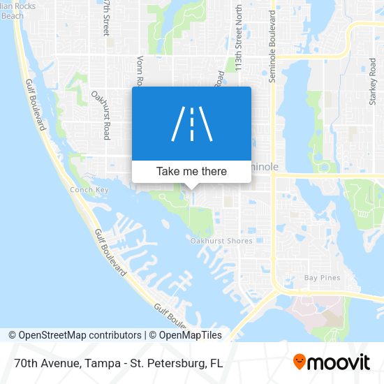 70th Avenue map