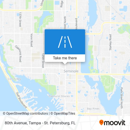 80th Avenue map