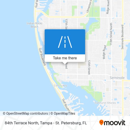 84th Terrace North map