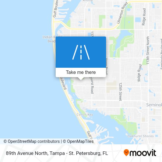 89th Avenue North map