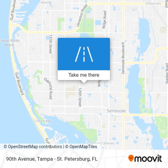 Mapa de 90th Avenue