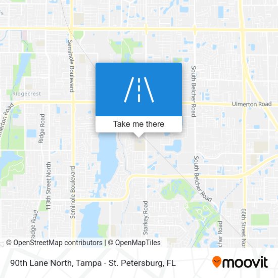 90th Lane North map
