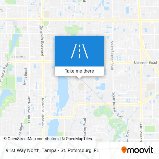 91st Way North map