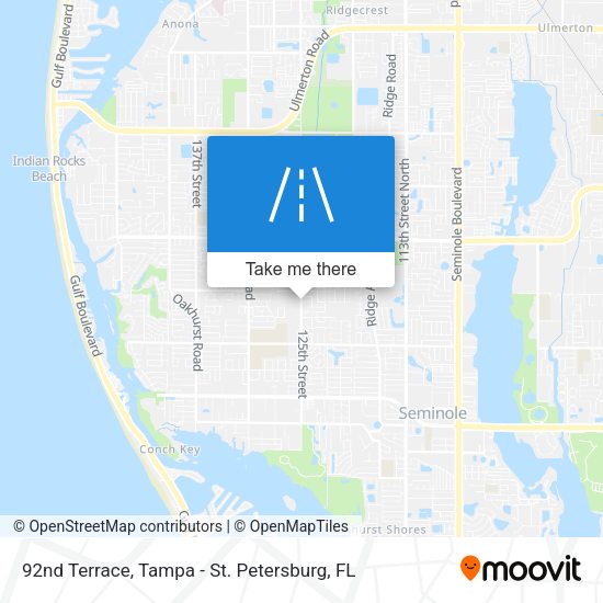 92nd Terrace map
