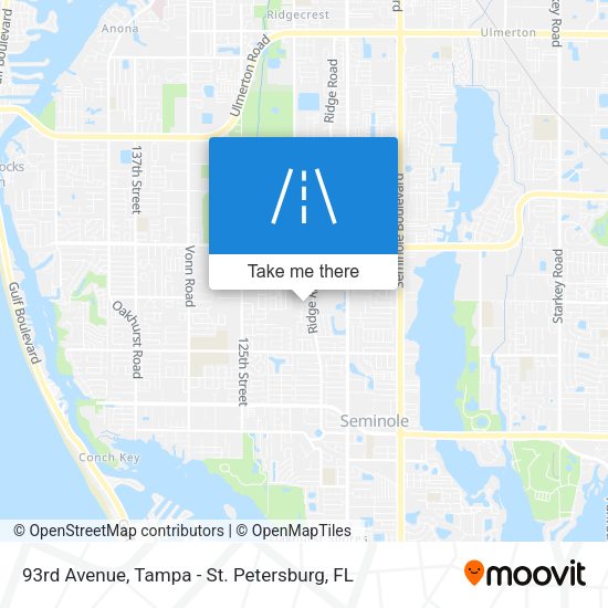 93rd Avenue map