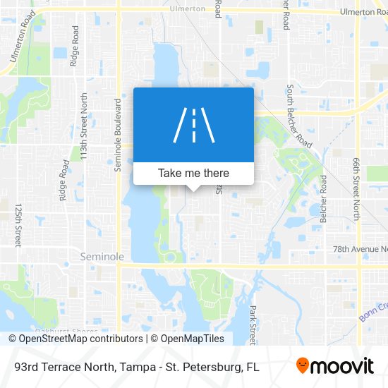 Mapa de 93rd Terrace North