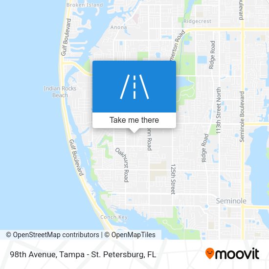 98th Avenue map