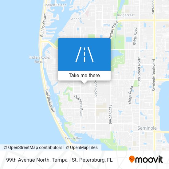 99th Avenue North map