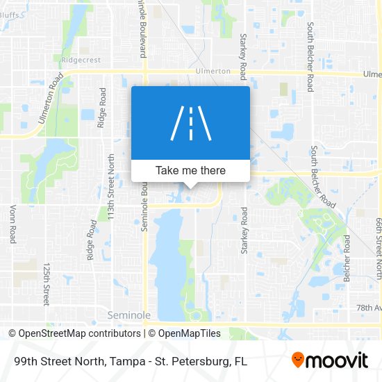 99th Street North map