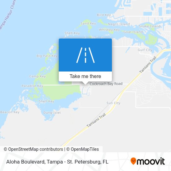 Mapa de Aloha Boulevard
