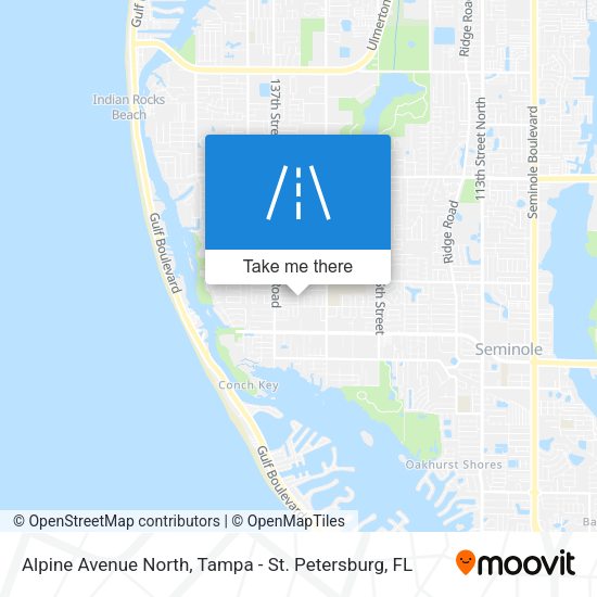 Alpine Avenue North map