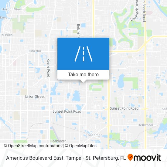 Americus Boulevard East map
