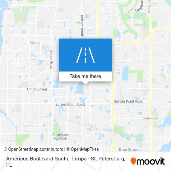 Americus Boulevard South map