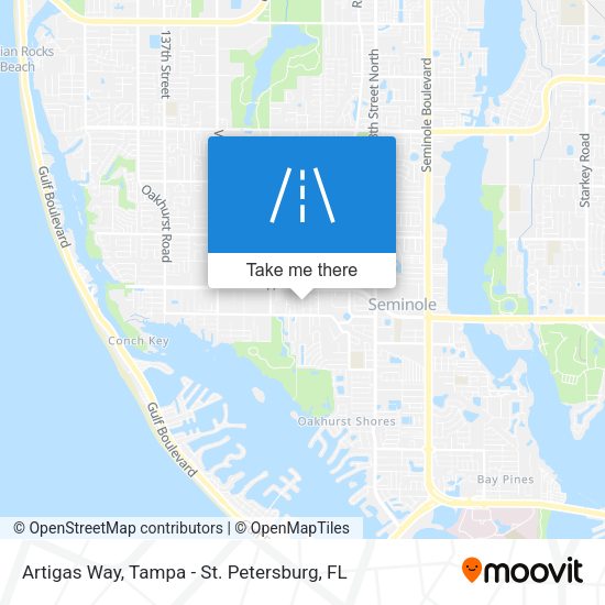 Artigas Way map