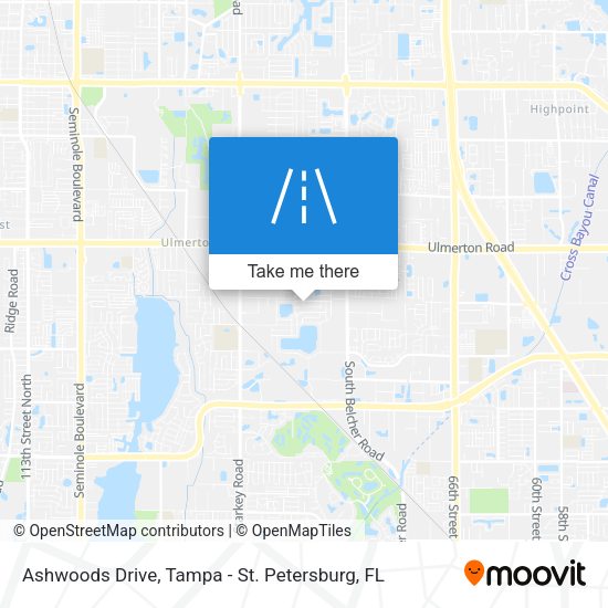 Ashwoods Drive map