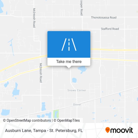 Ausburn Lane map