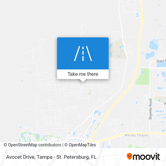 Avocet Drive map