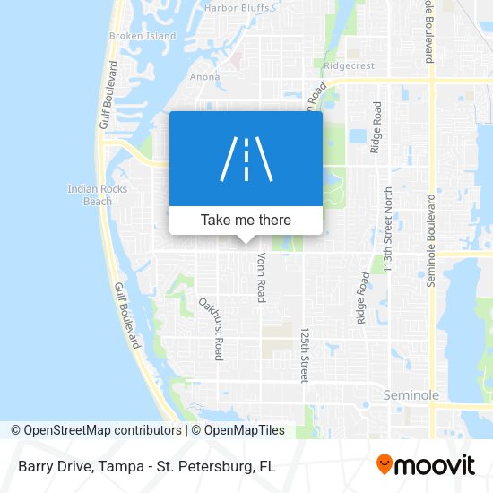 Barry Drive map