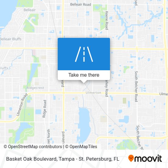 Basket Oak Boulevard map