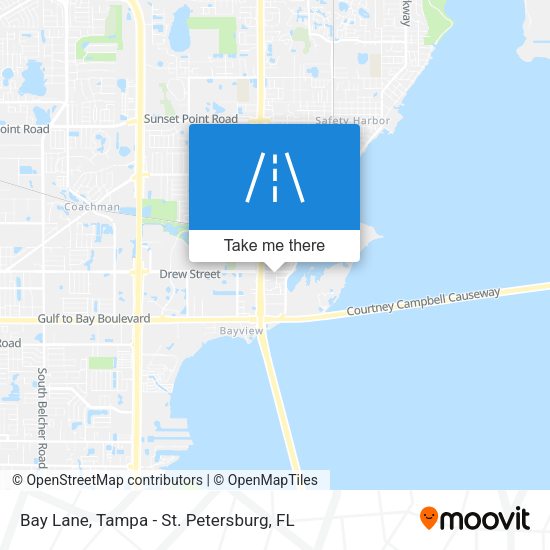 Bay Lane map