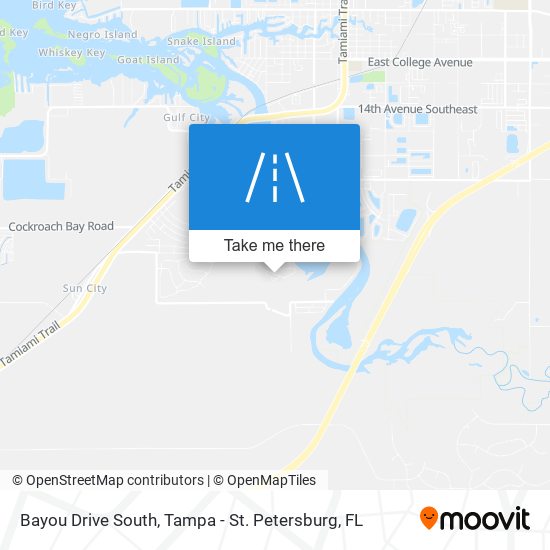 Mapa de Bayou Drive South