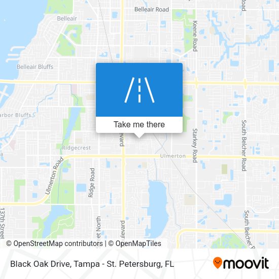 Black Oak Drive map