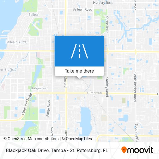Mapa de Blackjack Oak Drive