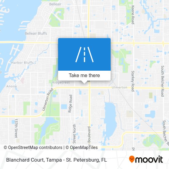 Mapa de Blanchard Court